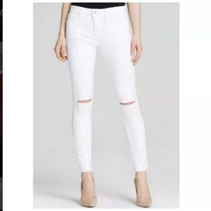 NWT Joe's Jeans Mid Rise Skinny White Jeans
